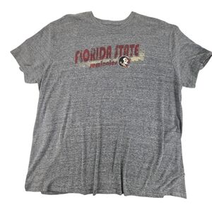 Rivalry Threads Florida State Seminoles Short Sleeve T Shirt Heather Gray XXL